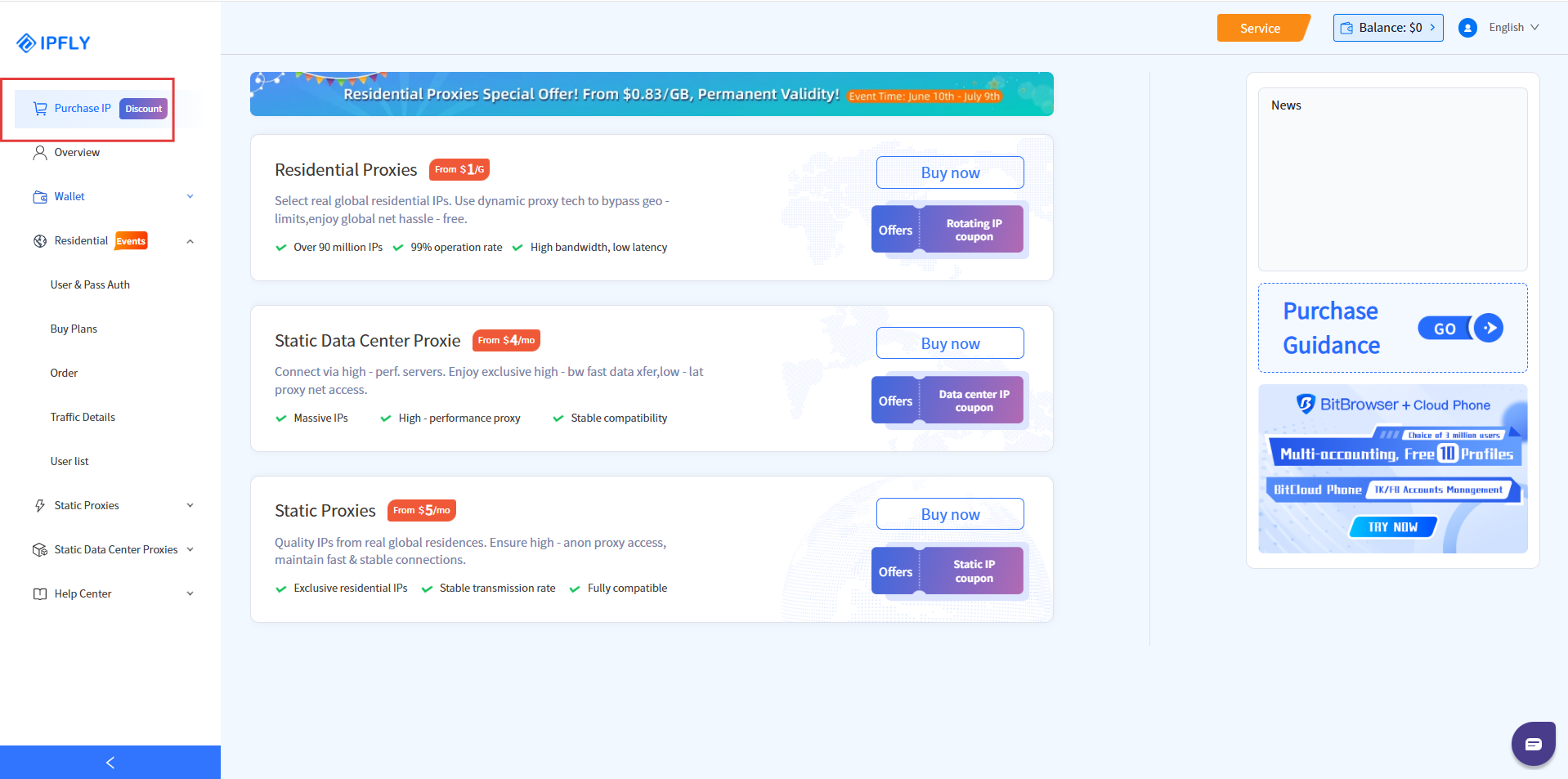 IPFLY在Hubstudio的配置教程